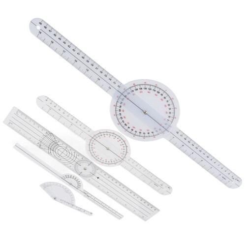 5Pcs Transparante Medische Goniometer Set 1
