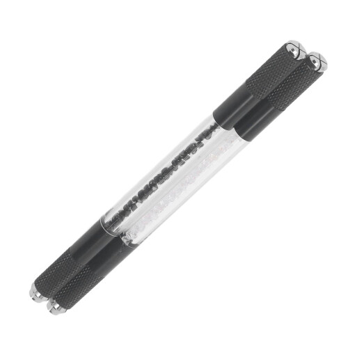 2x Augenbrauenstift, doppelseitig, Schwarz/Weiß