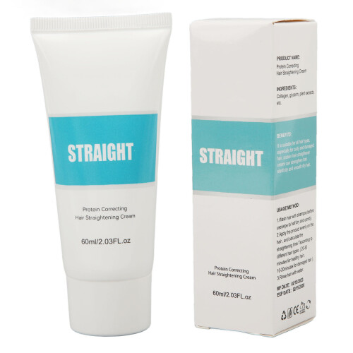 Protein-Haarglättungscreme 60ml, repariert geschädigtes Haar