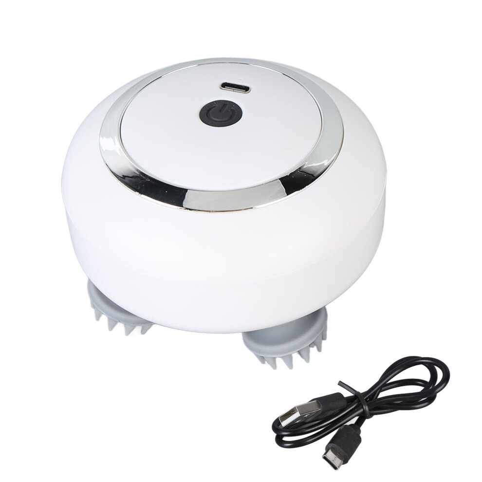 Rechargeable Head Scalp Massager 3 Gears White
