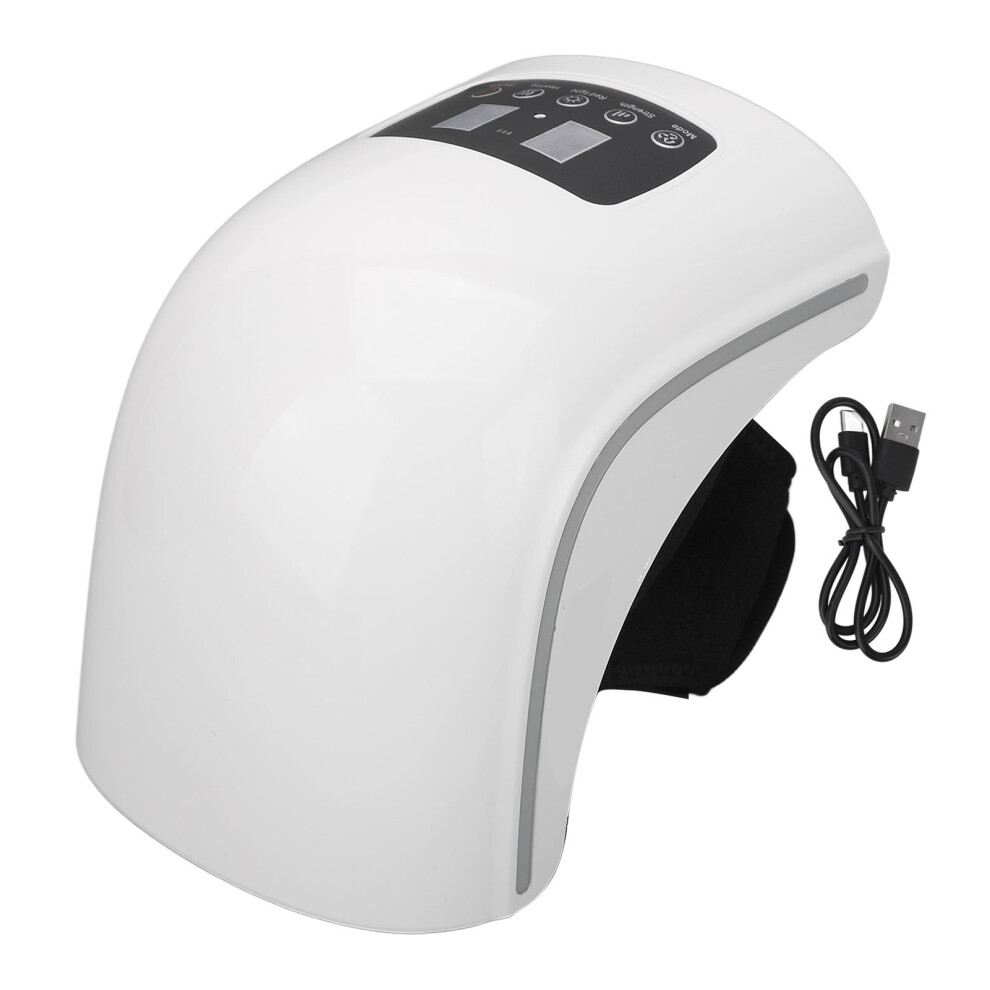 Cordless Heating Knee Massager Compression LED Infrared Vibration