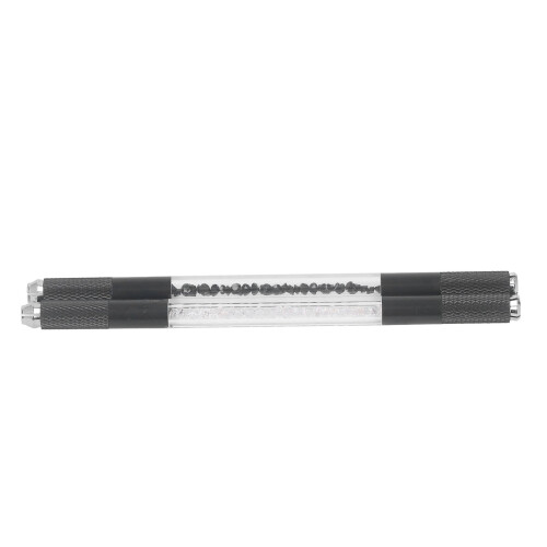 2x Augenbrauenstift, doppelseitig, Schwarz/Weiß 2