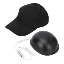 (Black) Rot/Blau Haarhut 318 LEDs 3 Energien Kopfhaut-Kappe
