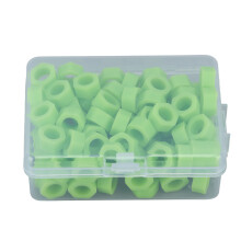 (Green) 100pcs Dental Code Rings Silicone Color ID for Instruments Green