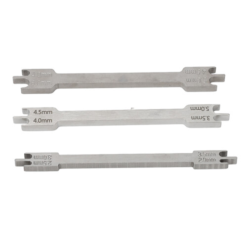 3x Zahnspange-Messschieber Edelstahl kieferorthopädisch 1