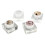 Platin-Nagellack Glitzer 4 Farben Hochglanz 4