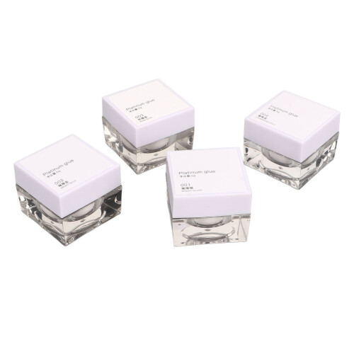 Platin-Nagellack Glitzer 4 Farben Hochglanz 1