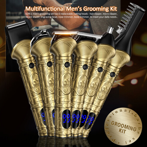 6-in-1 Herren-Haartrimmer Set Bartrasierer USB 2