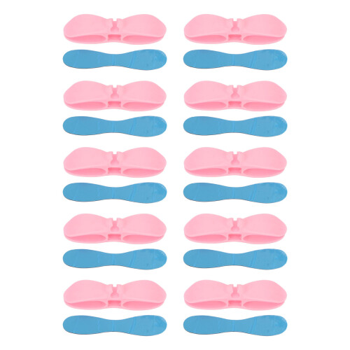 (Pink) 10x Kabelbinder Organizer blau