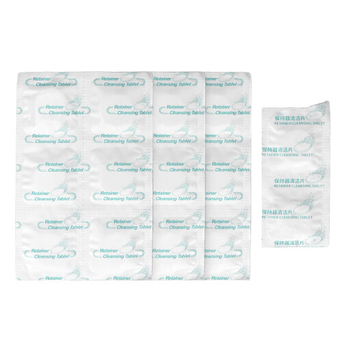 20pcs Denture Cleaning Tablets for Teeth Appliances