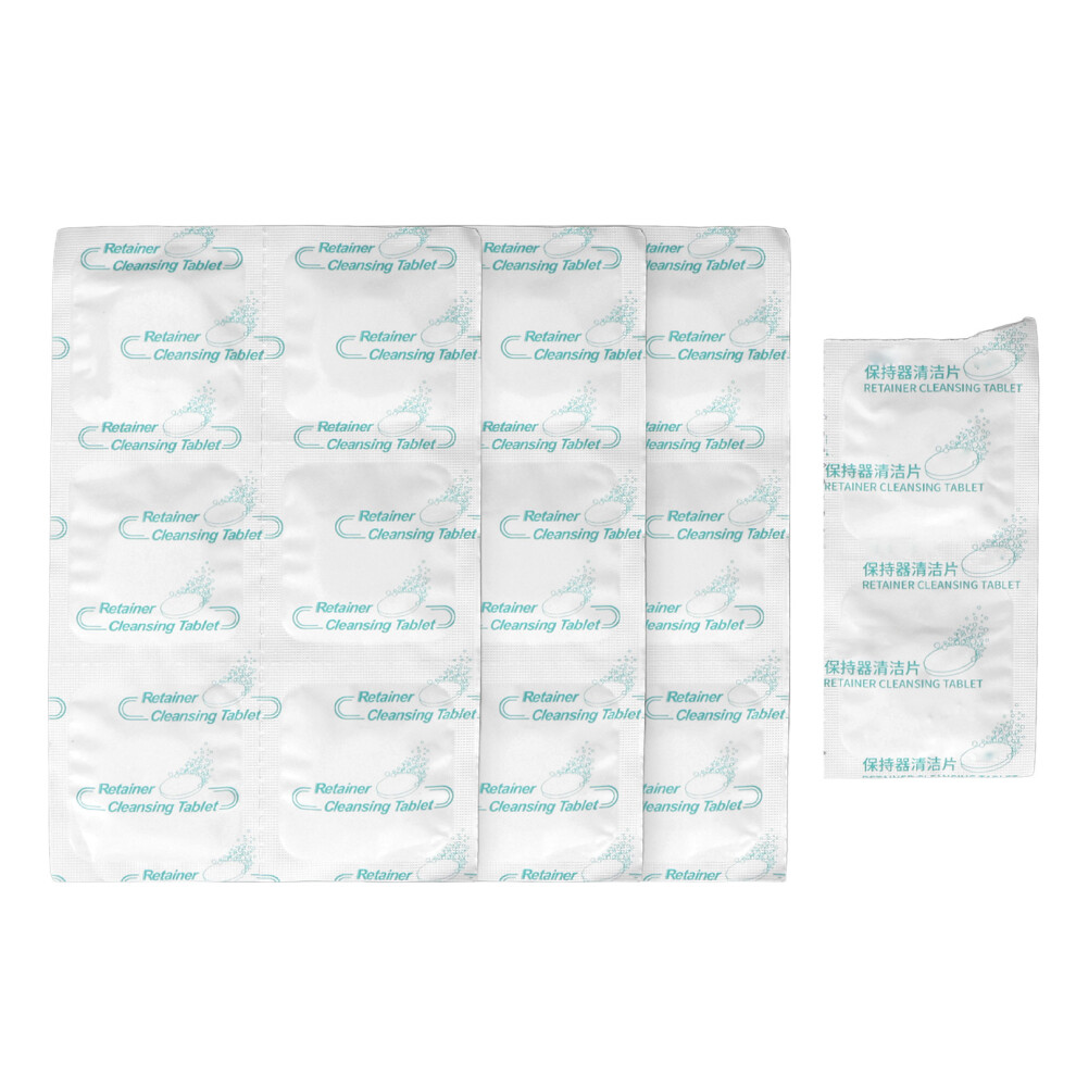 20pcs Denture Cleaning Tablets for Teeth Appliances