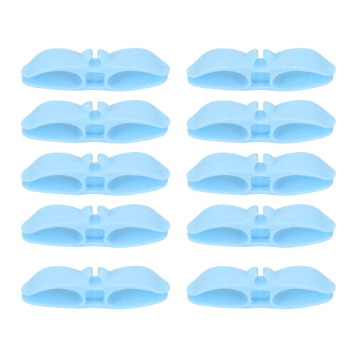 (Blue) 10x Kabelbinder Organizer blau 1