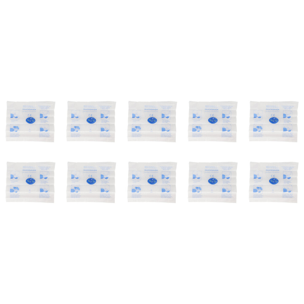 10pcs Disposable CPR Face Shield with One-Way Valve Breathing Barrier