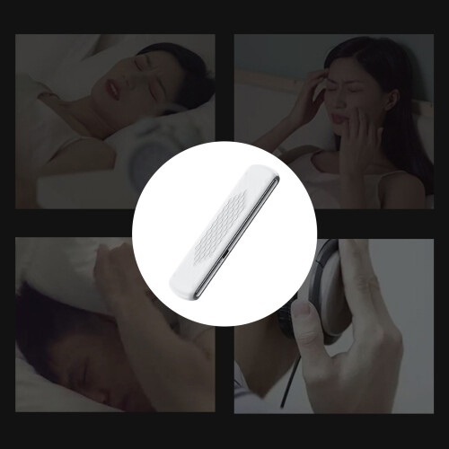 (White Standard) Side Pillow Speaker Bone Conduction BT White