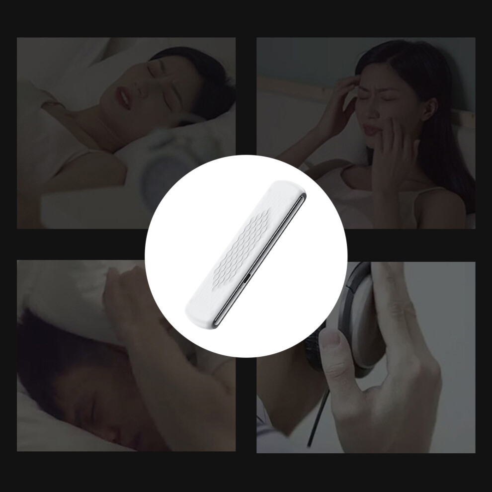 (White Standard) Side Pillow Speaker Bone Conduction BT Wireless Sleep Aid White