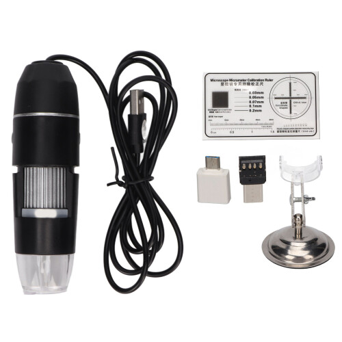 Analizzatore Capelli USB 800X con 8 LED Portatile