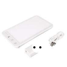 (EU Plug) UV-freie LED-Therapielampe, weiß, 5 Stufen, Schlafhilfe, 100-240V UK