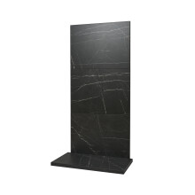 Acantha x3 Tile & Hearth Set in Black Marble Effect