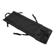 Silla de estadio plegable 600D Oxford negro 41x41 cm