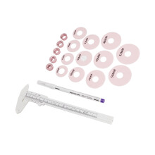 Brustwarzen-Messset 12tlg. Silikonringe