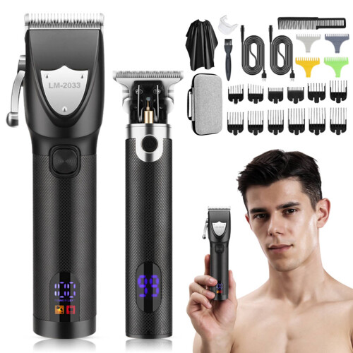 Kabellose Haarschneidemaschine Barber Set LED Display