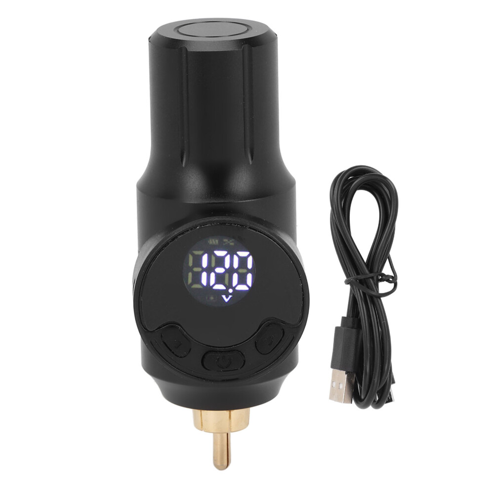 Wireless Tattoo Battery 1500mAh LCD USB Rechargeable RCA