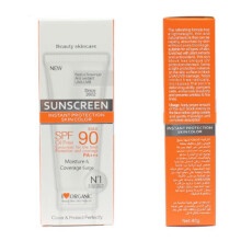 (90+) Sunscreen Moisturizing Waterproof Sunblock Cream 40g Travel