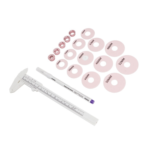 Brustwarzen-Messset 12tlg. Silikonringe 1