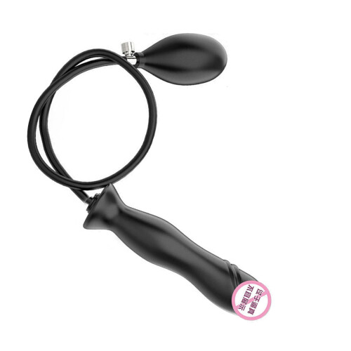 (Type 2) Inflatable Silicone Anal Plug Adjustable Safe Expanding Black Type 1 2
