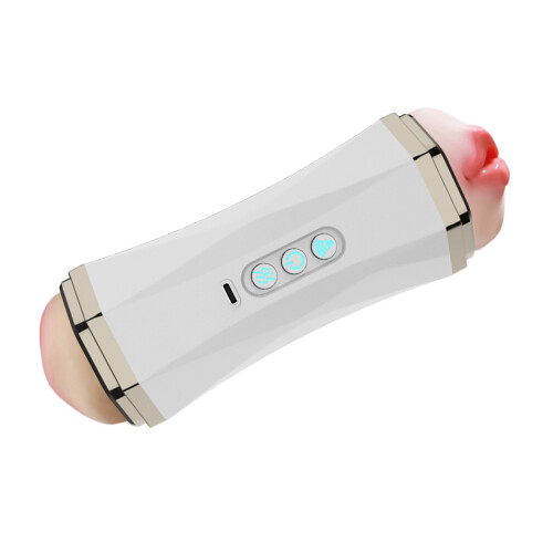 (White) Automatic Sucking Male Masturbator Waterproof Cup White 2