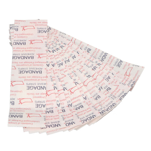 100 Clear Waterproof Round Bandages 22mm for Cuts Scrapes 1
