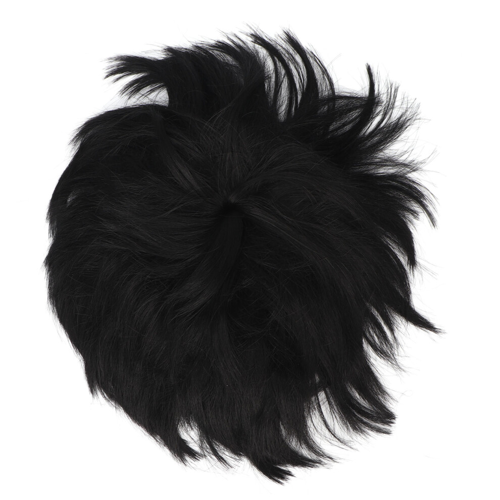 Men Short Toupee Handsome Comfortable Breathable Hair Topper Wig