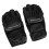 (Black) Taekwondo-Handschuh Halb Finger Einstellbar Weiß 5