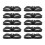 (Black) 10x Kabelbinder Organizer blau 2