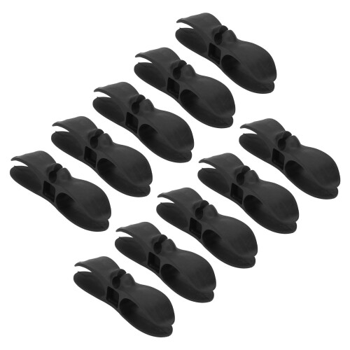 (Black) 10x Kabelbinder Organizer blau 2