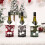 Pull de noël, couverture de bouteille de vin, Design de-gris 2