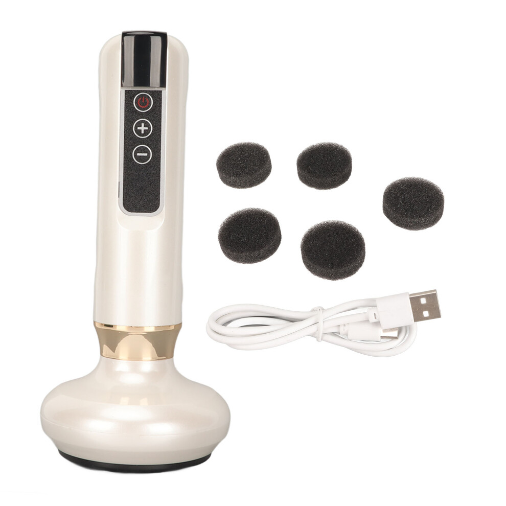 (Pearly White) Electric Cupping Machine 6 Suction Gears Pearly White