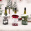 Pull de noël, couverture de bouteille de vin, Design de-gris 4