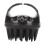 Silicone Scalp Massager Black Dandruff Removal Shampoo Brush 1