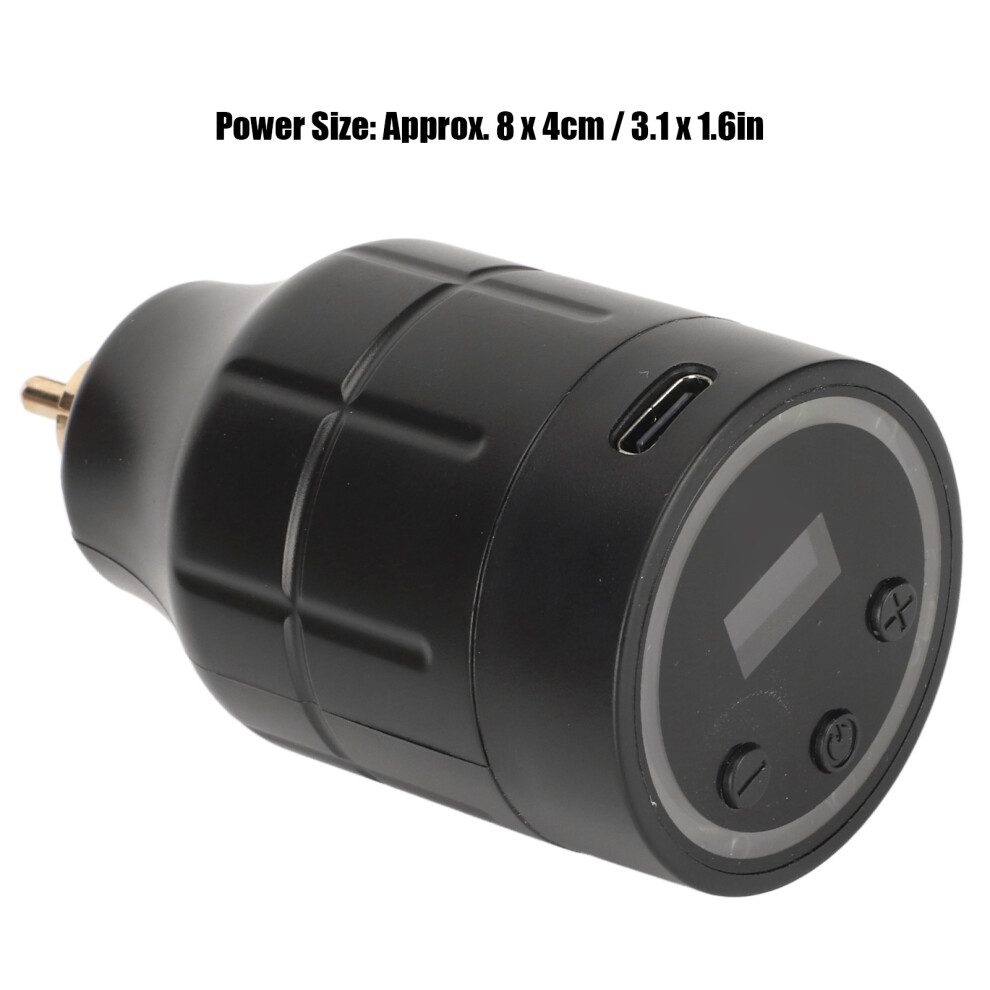 Cordless Tattoo Power Supply RCA LCD USB 5-12V Adjustable