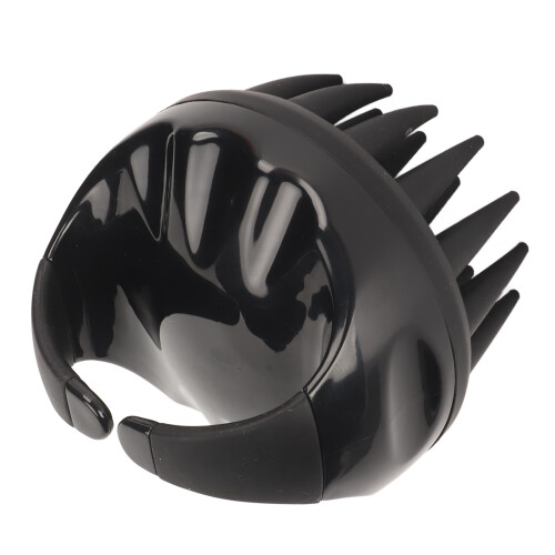 Silicone Scalp Massager Black Dandruff Removal Shampoo Brush 1