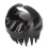 Silicone Scalp Massager Black Dandruff Removal Shampoo Brush 4
