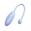 (Blue) Silicone Vibration Toy 9 Modes Waterproof Massage Blue 4