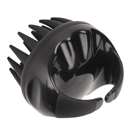 Silicone Scalp Massager Black Dandruff Removal Shampoo Brush 2