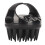 Silicone Scalp Massager Black Dandruff Removal Shampoo Brush 5