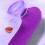 (Purple) Magnetischer Klitorisstimulator 10 Modi Vibration 5