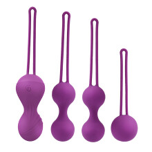 (Purple) 4x Frauen Kegelbälle wiederaufladbar Beckenboden Rose Rot