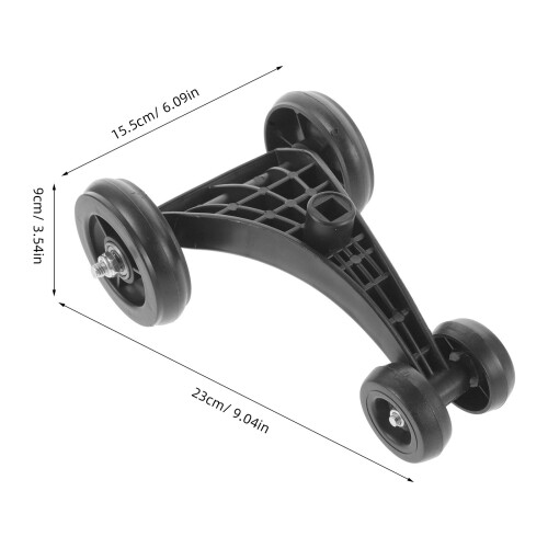 Kids Wiggle Car Replacement Front Plastic Wheels Black Durable 1