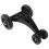 Kids Wiggle Car Replacement Front Plastic Wheels Black Durable 11