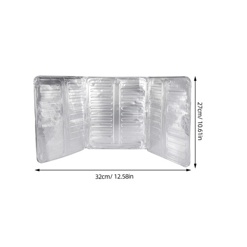 6Pcs Aluminiumfolie Oljebafflar Vikbara Sprutbafflar 1